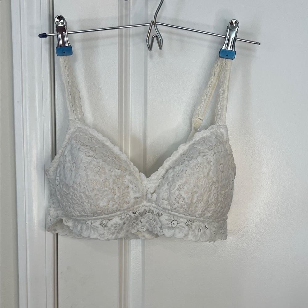 Aerie Lace White Padded Bralette